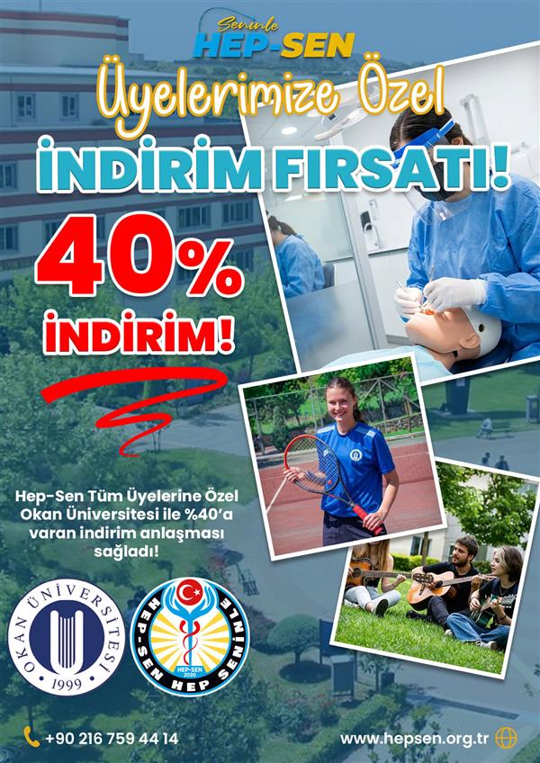 HEP-SEN OKAN ÜNİVERSİTESİ İNDİRİM ANLAŞMASI